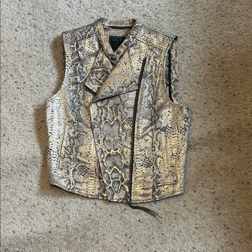 Guess Snakeskin Patterned Vest